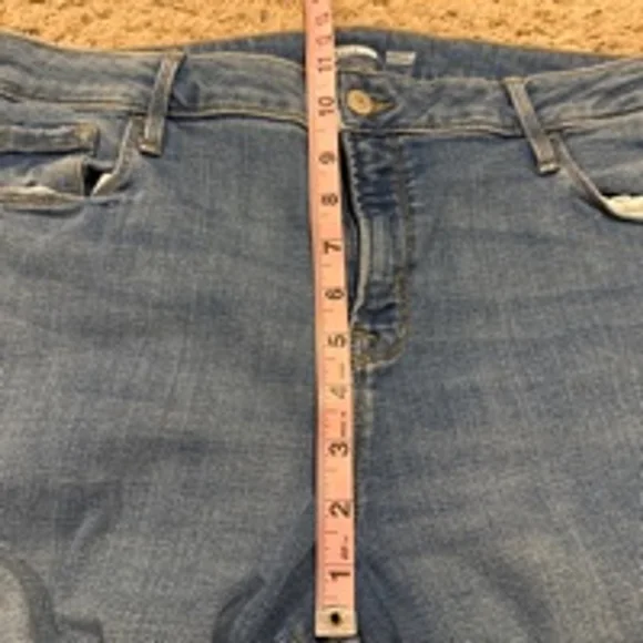 Women's Old Navy Rockstar Super Skinny Jeans Size 14 Tall Blue Denim - Picture 6 of 9